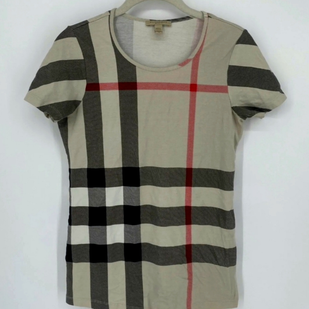 Authentic Burberry Brit Womens T Shirt size M EUC